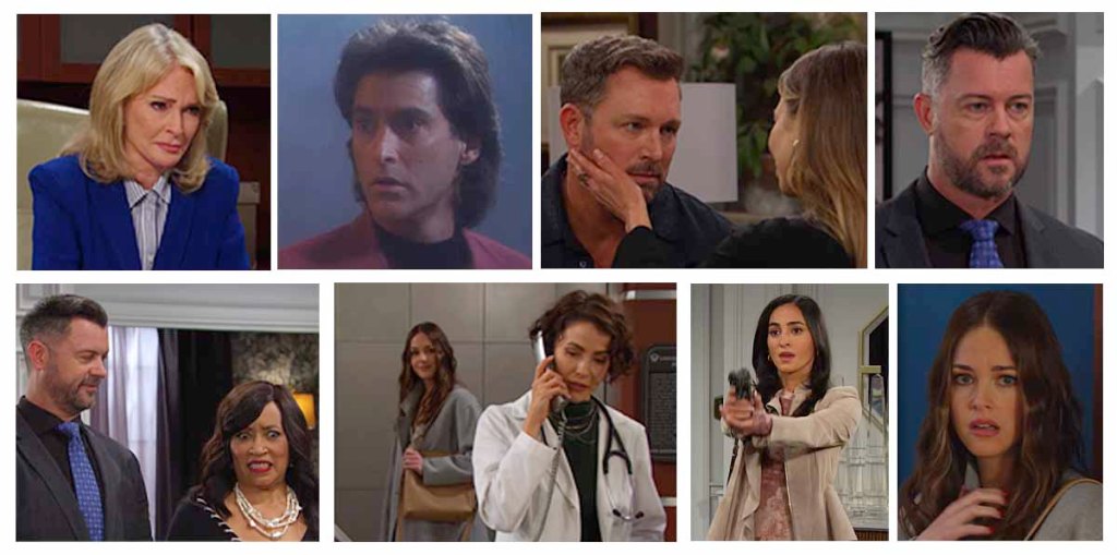 Days of our Lives promo: deidre hall, drake hogestyn, eric martsolf, tamara braun, dan feuerriegel, jackee harry, abigail klein, linsey godfrey, cherie jimenez
