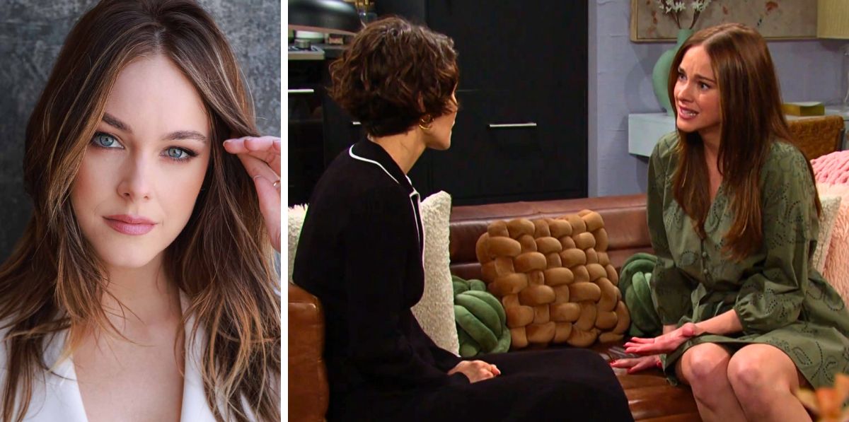 abigail klein head shot and episodic as stephanie with linsey godfrey as sarah on days of our lives.