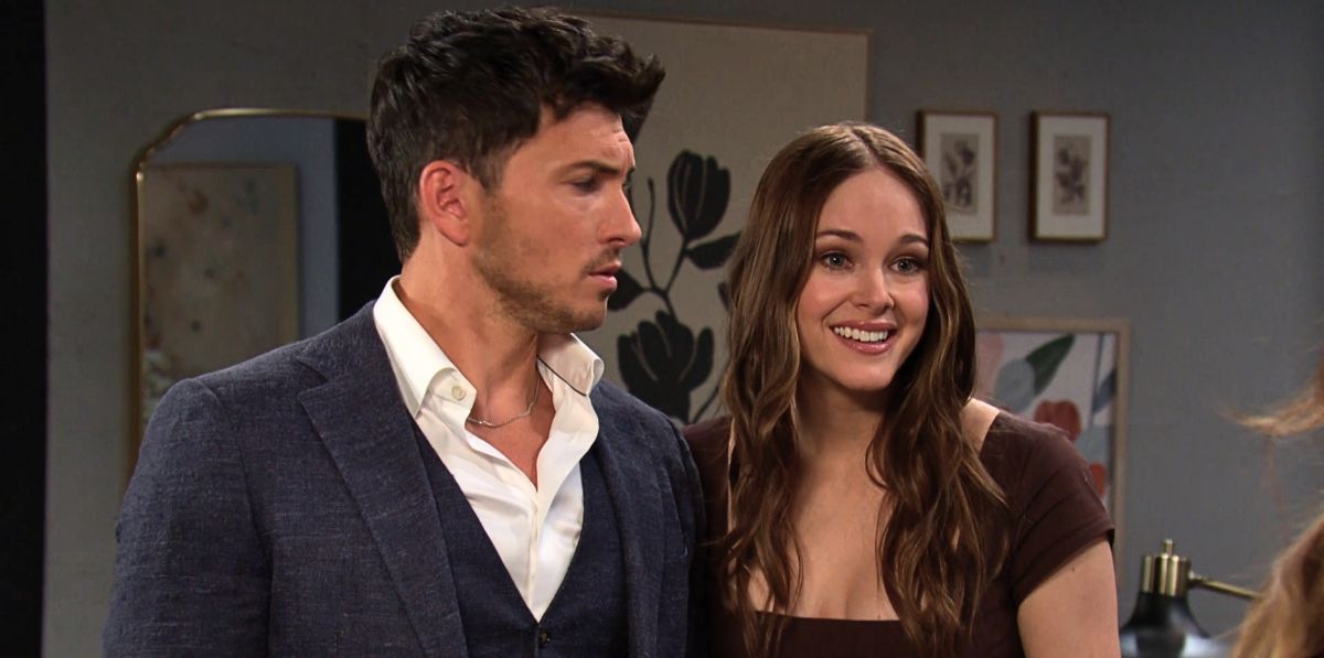 abigail klein as stephanie, robert scott wilson as alex feel relief on days of our lives.
