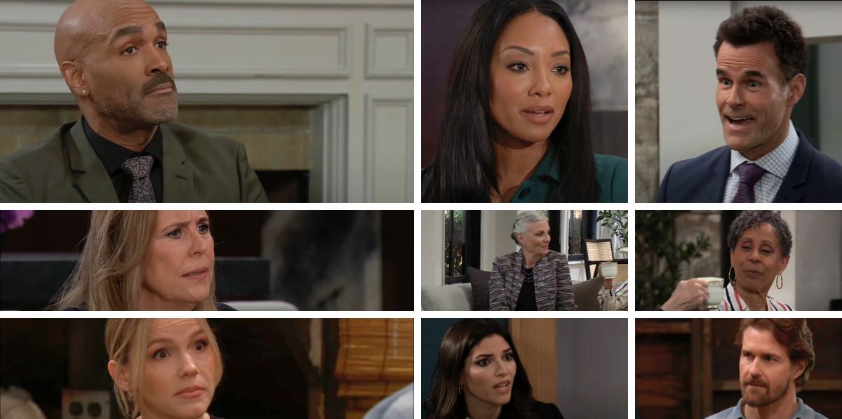 general hospital spoilers collage curtis, drew, jordan, laura, lulu, brook lynn, cody, tracy, stella.