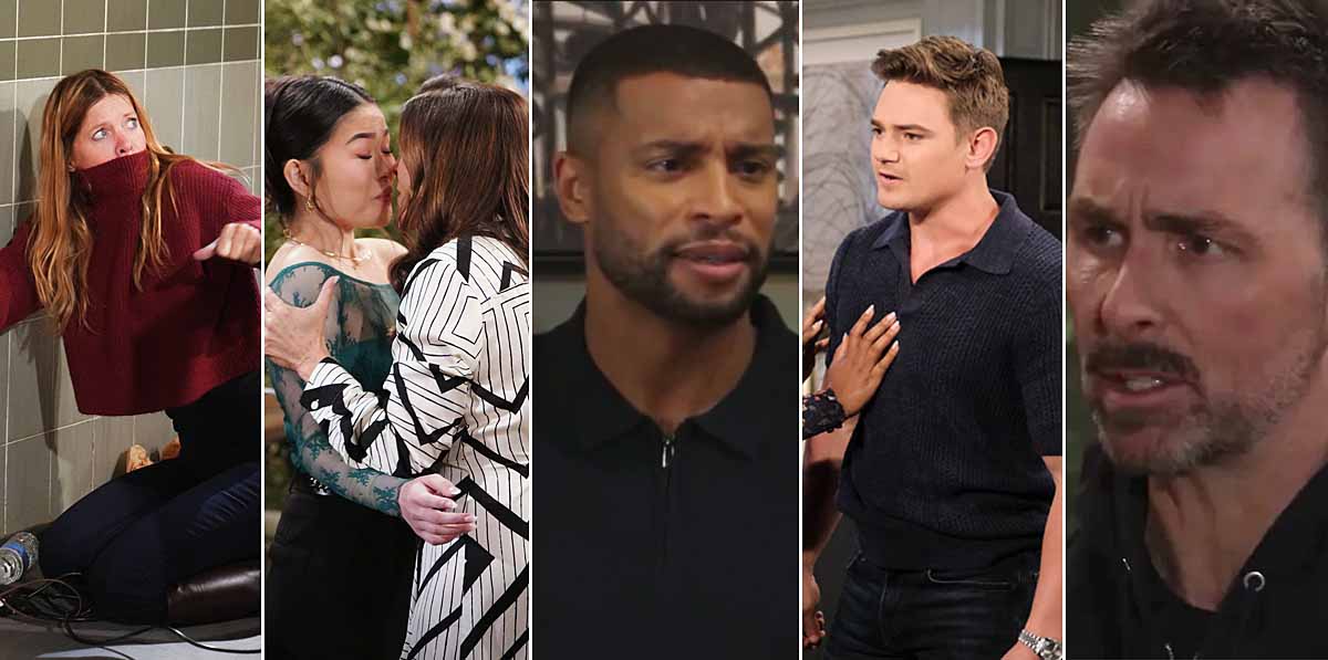 michelle stafford, kimberlin brown, lisa yamada, brandon claybon, dan feuerriegel, raven bowens, carson boatman, james partick stuart