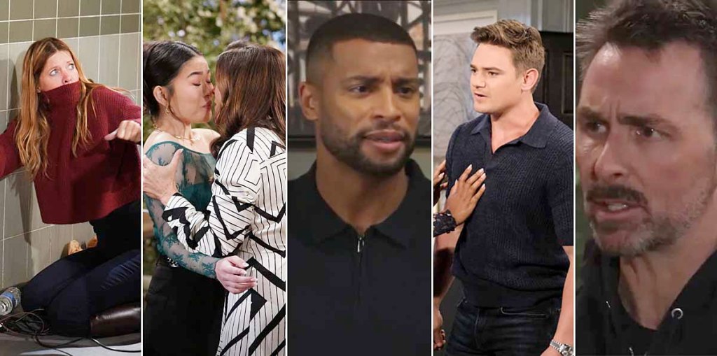 michelle stafford, kimberlin brown, lisa yamada, brandon claybon, dan feuerriegel, raven bowens, carson boatman, james partick stuart