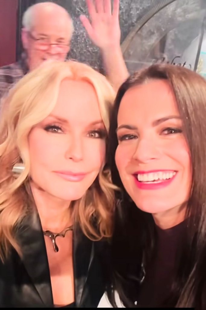 tracey e. bregman with melissa claire egan at young and restless.