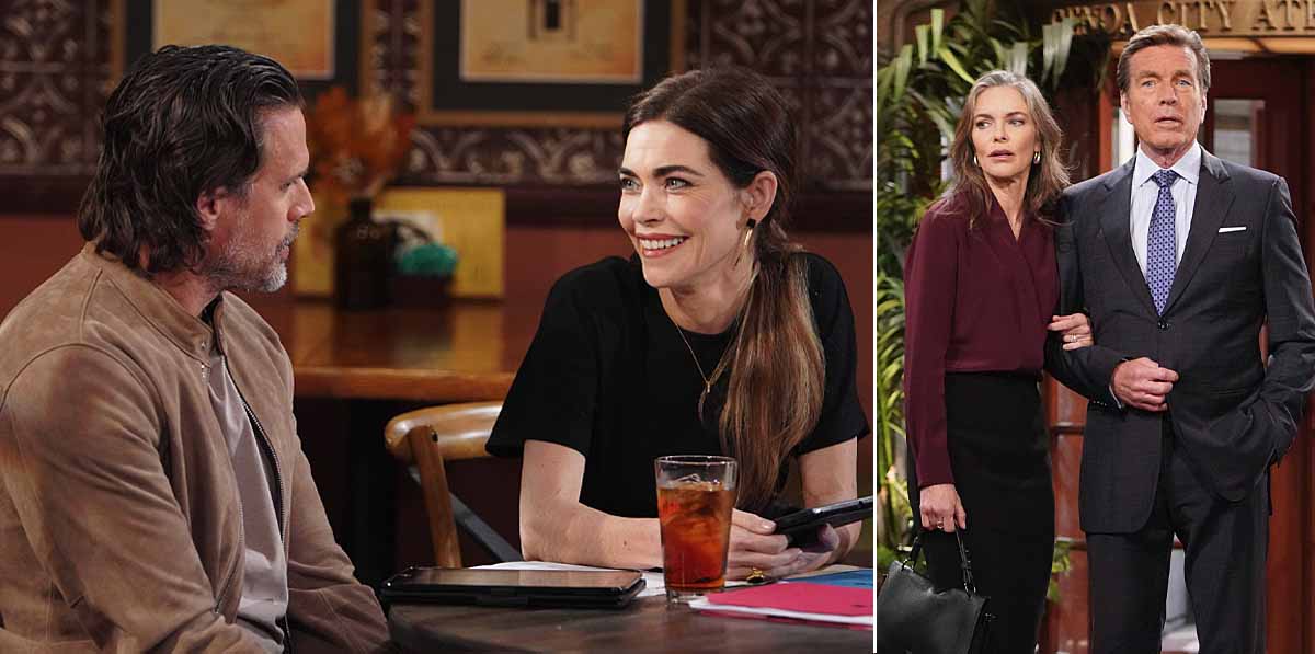 joshua morrow, amelia heinle, susan walters, peter bergman