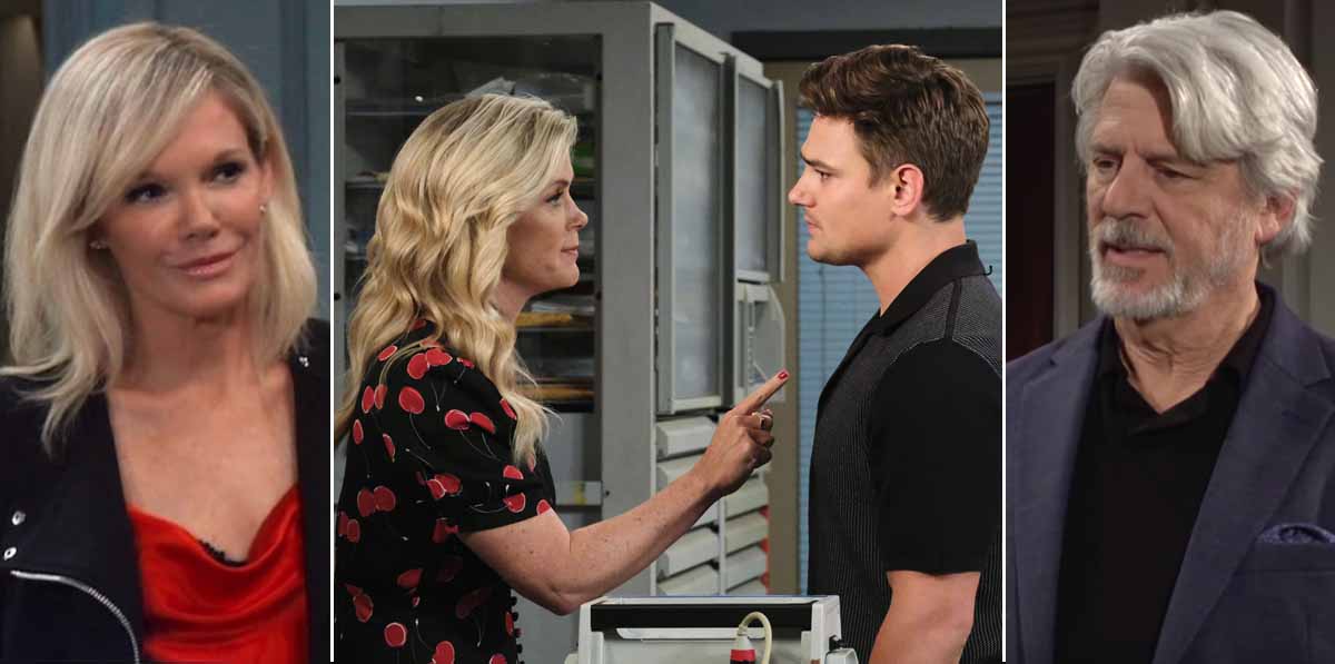 maura west, alison sweeney, carson boatman, christopher cousins