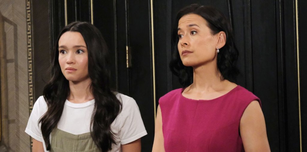 rachel boyd as sophia, shi ne nielson as amy on days of our lives.