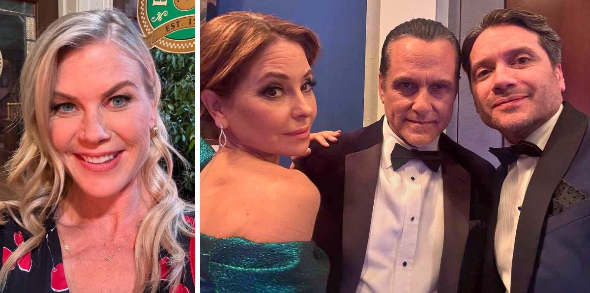soaps side by side of alison sweeney and lisa locicero, maurice benard, dominic zamprogna.