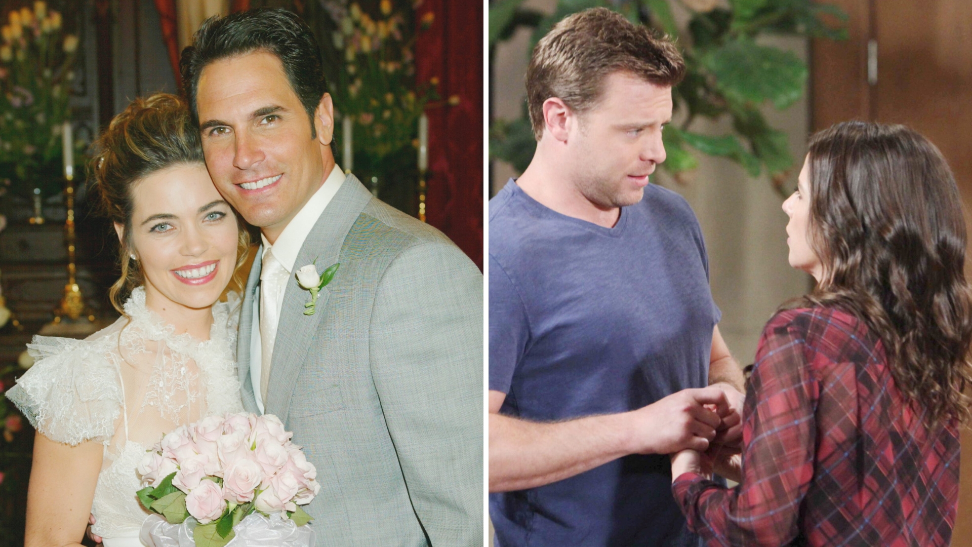 amelia heinle and don diamont on young and restless and billy miller and kelly monaco on general hospital.