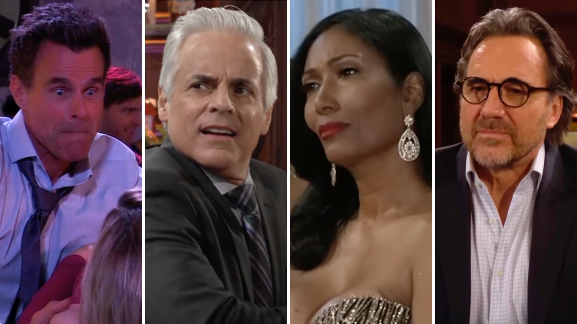 soaps drew from gh, michael from y&r, leslie from btg, ridge from b&b.