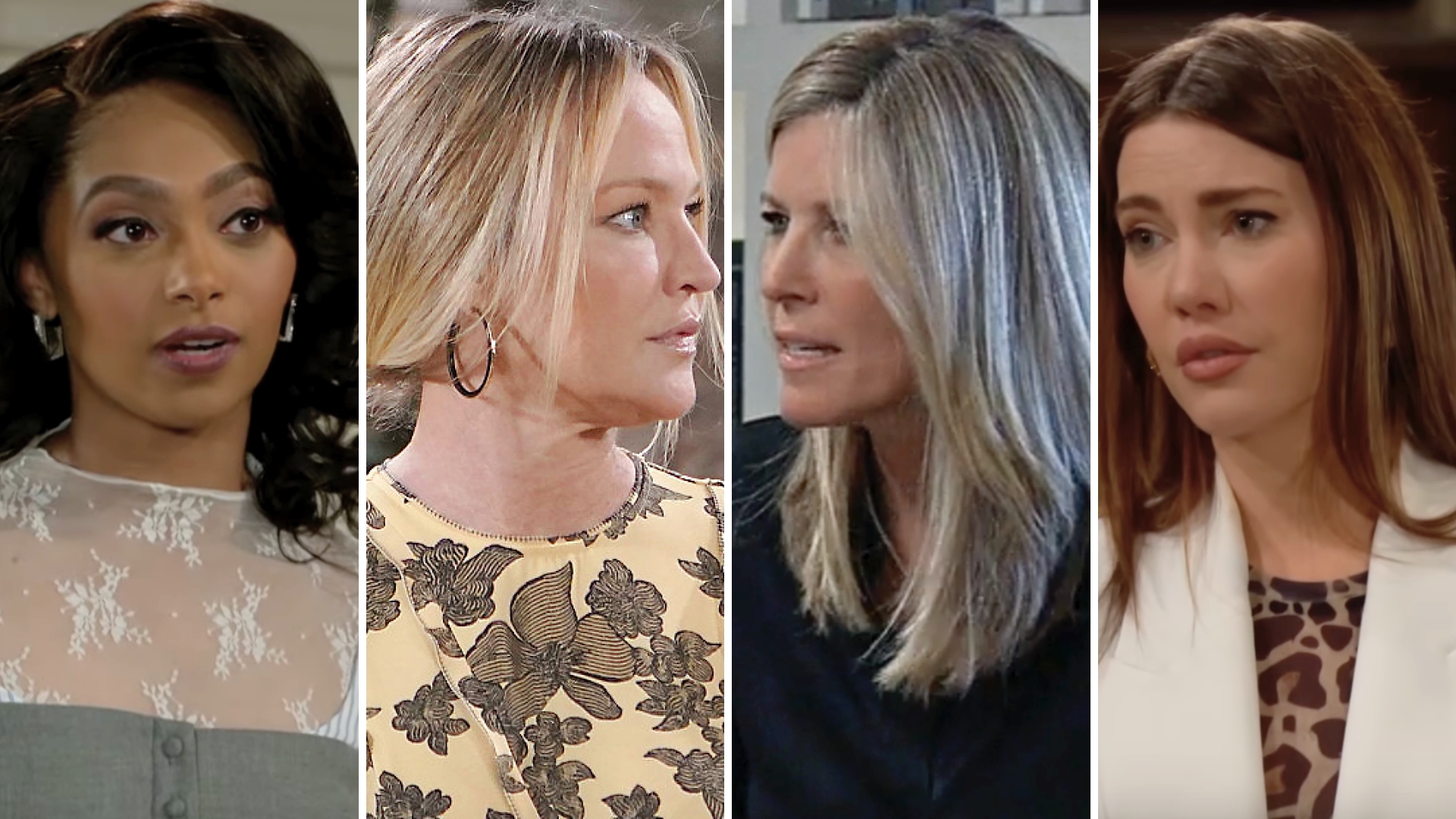 soaps kat beyond the gates, sharon young and restless, carly, general hospital, steffy bold and beautiful.