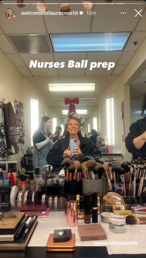 Laura Wright GH Nurses Ball BTS
