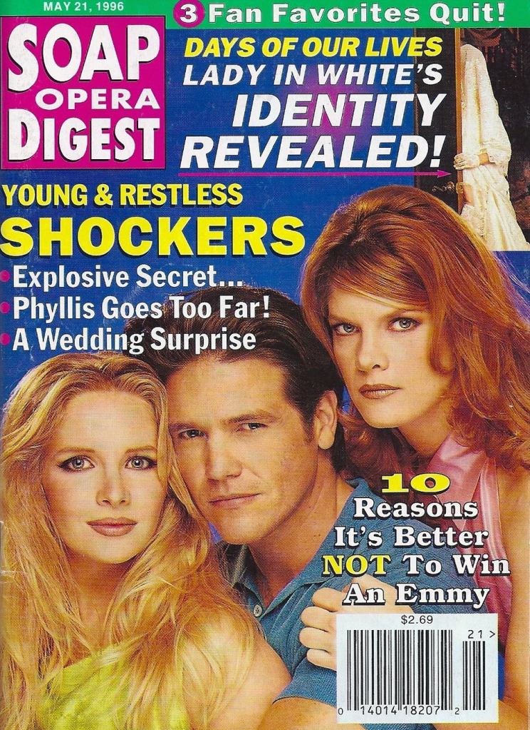 lauralee bell, michael damian, michelle stafford soap opera digest cover
