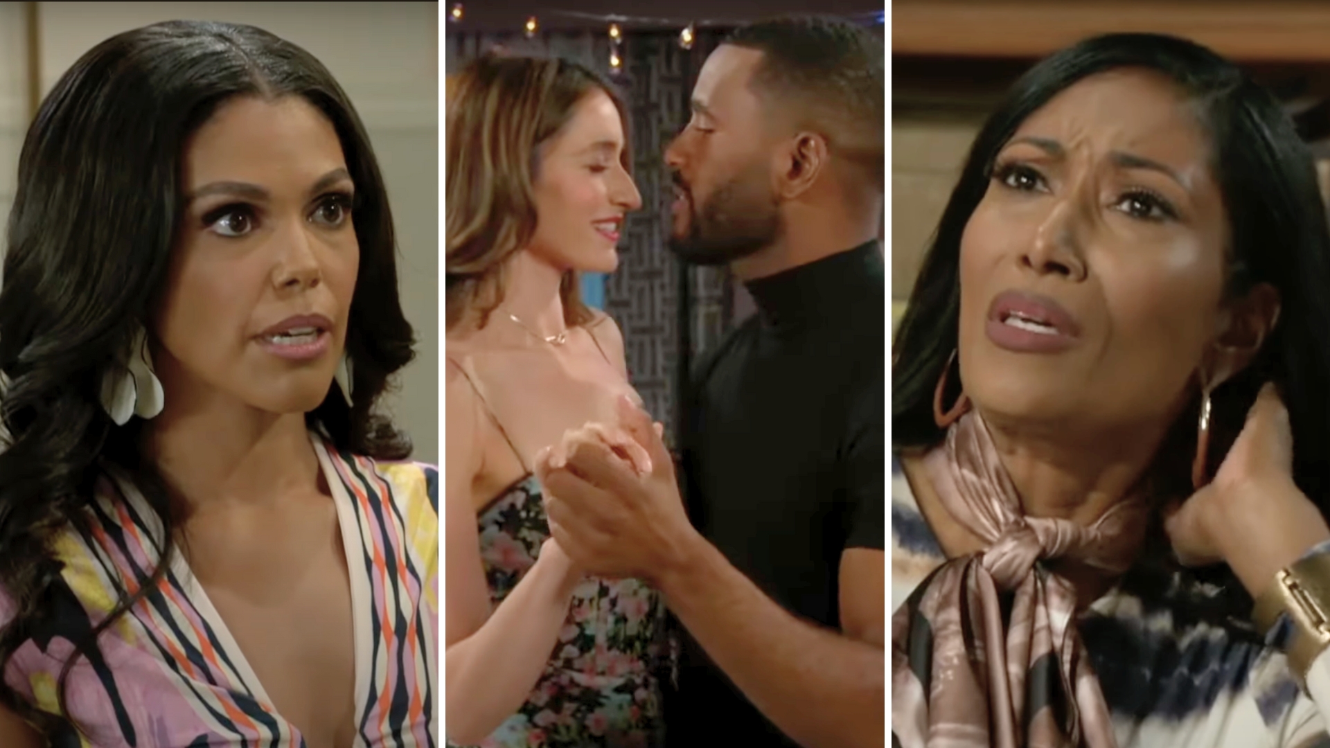 beyond the gates spoilers promo shots of dani, ashley and andre, and leslie.