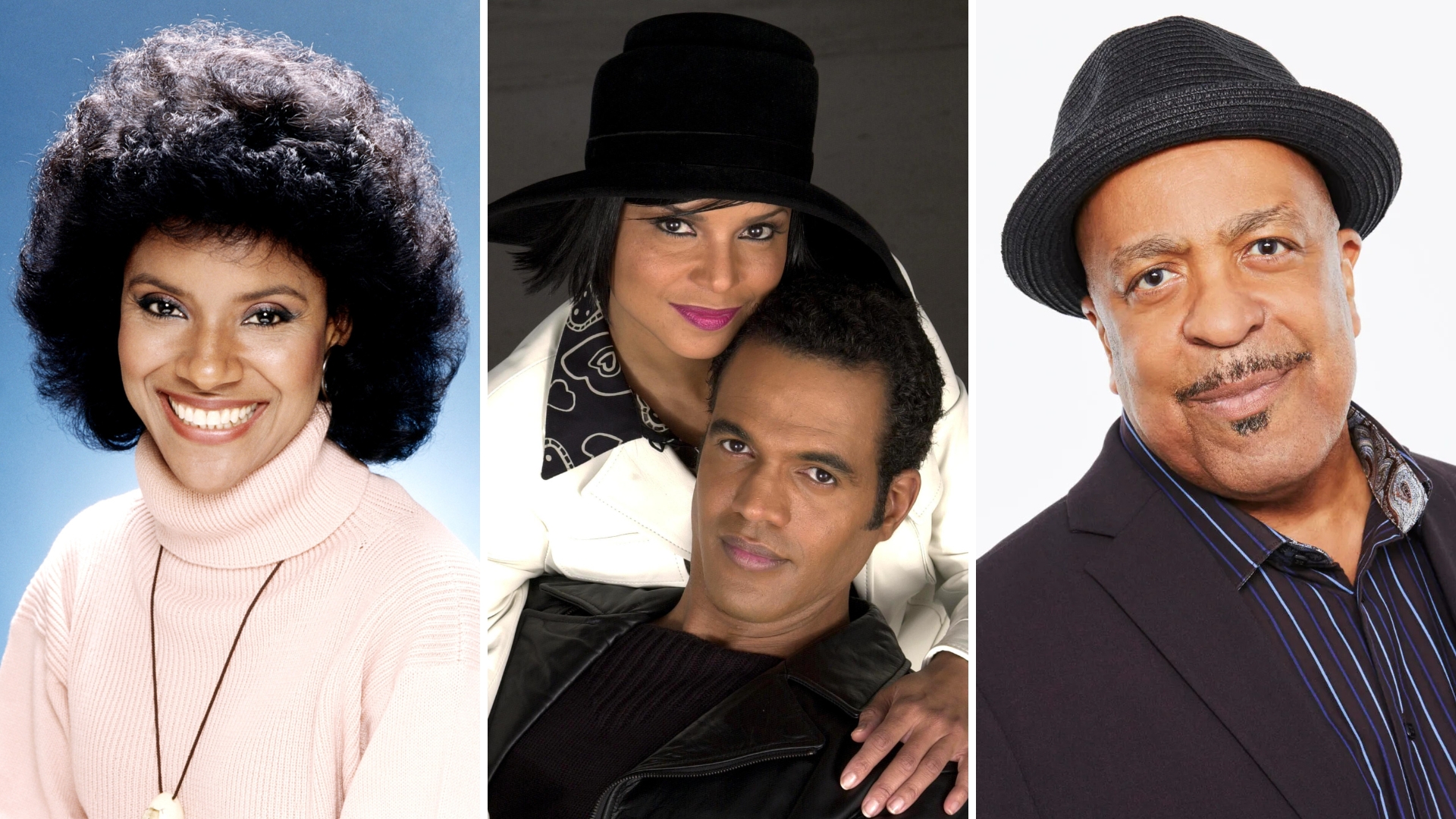 phylicia rashad, victoria rowell with kristoff st. john and robert gossett.