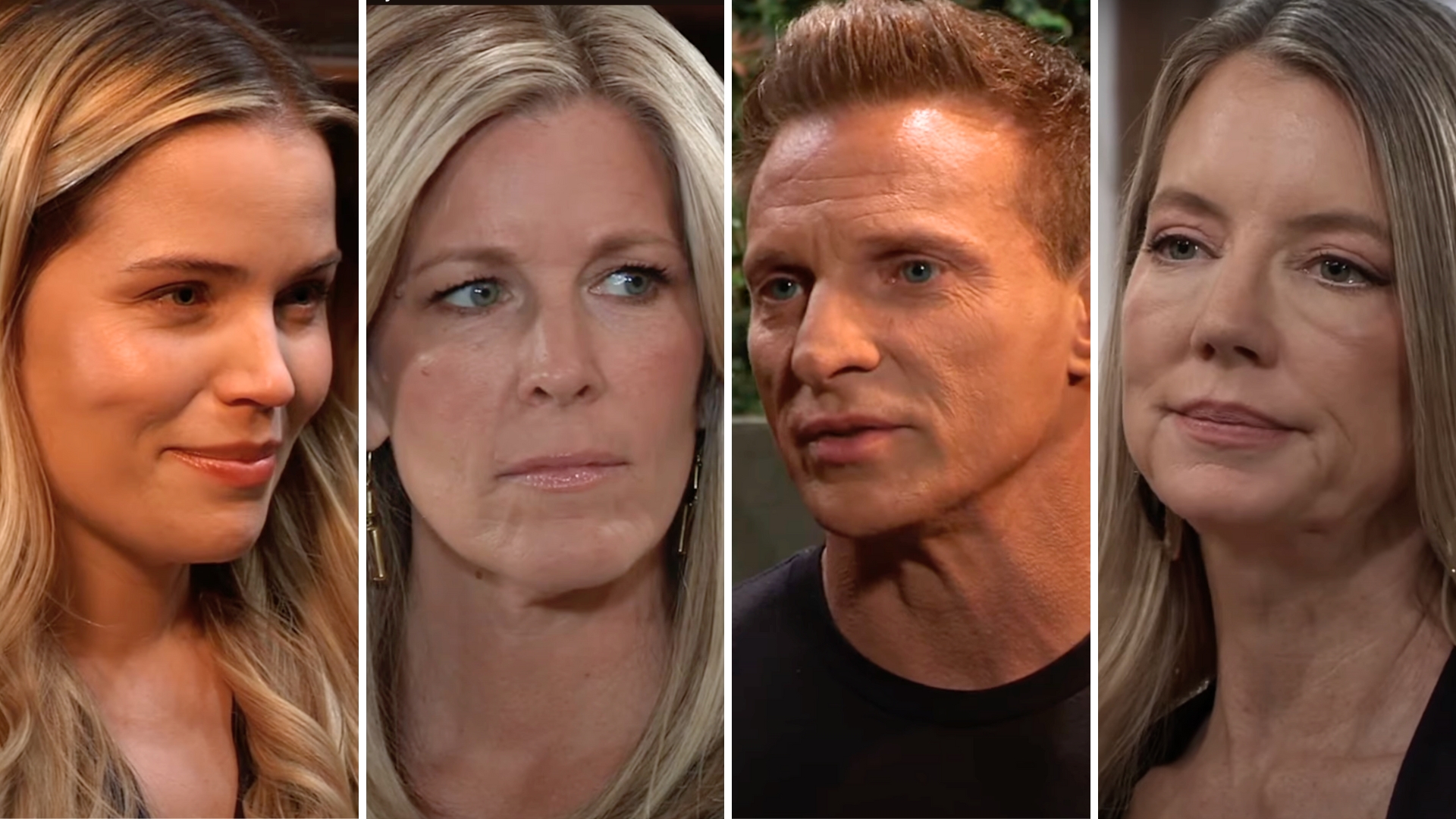 general hospital spoilers shots of sasha, carly, jason, nina.