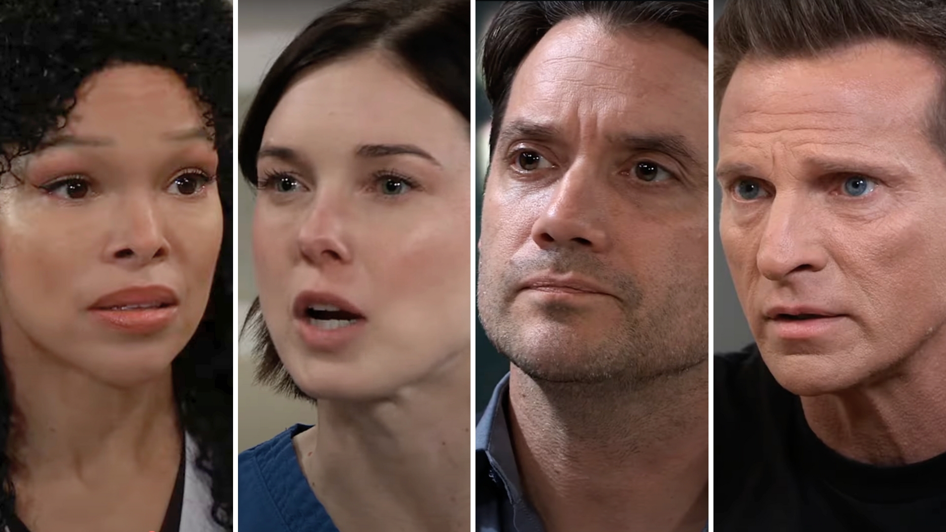 general hospital spoilers shots of portia, willow, dante and jason.