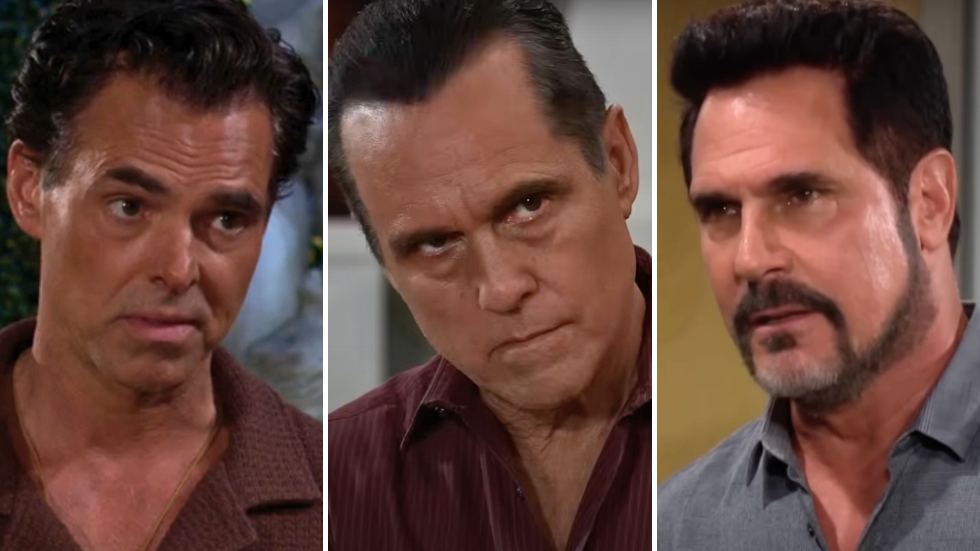 soaps billy abbott of young and restless, sonny corinthos of general hospital, bill spencer, bold and beautiful.