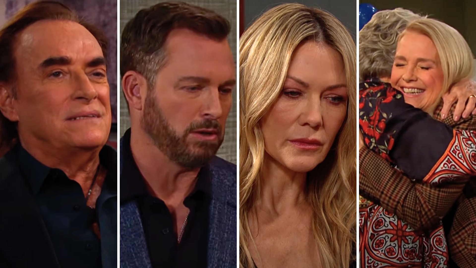 days of our lives shots of tony, brady, kristen and jennifer.