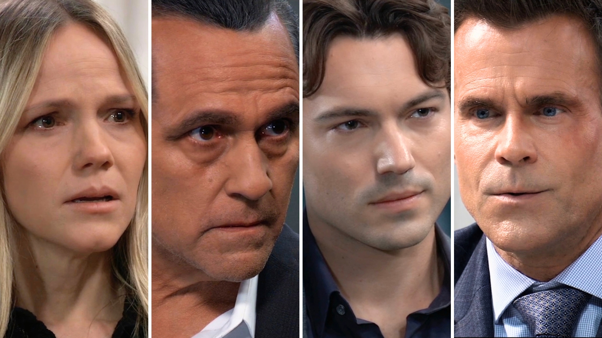 general hospital recap shots of lulu, sonny, michael, drew.