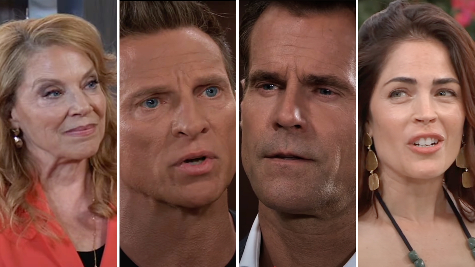 general hospital spoilers shots of liesl, jason, drew and britt.