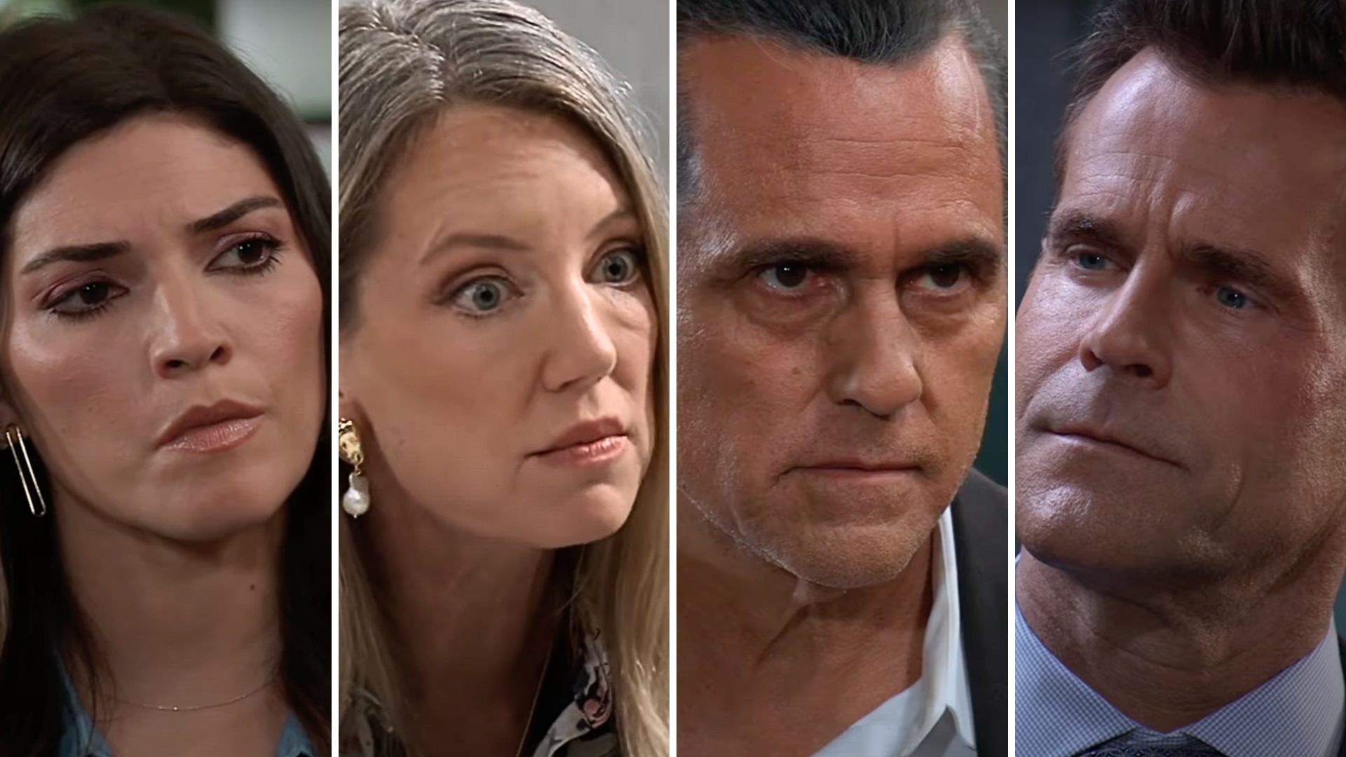 general hospital spoilers shots of brook lynn, nina, sonny and drew.