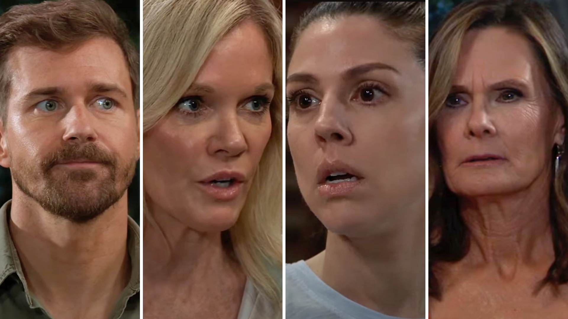 general hospital shots of cody, ava, kristina and lucy.