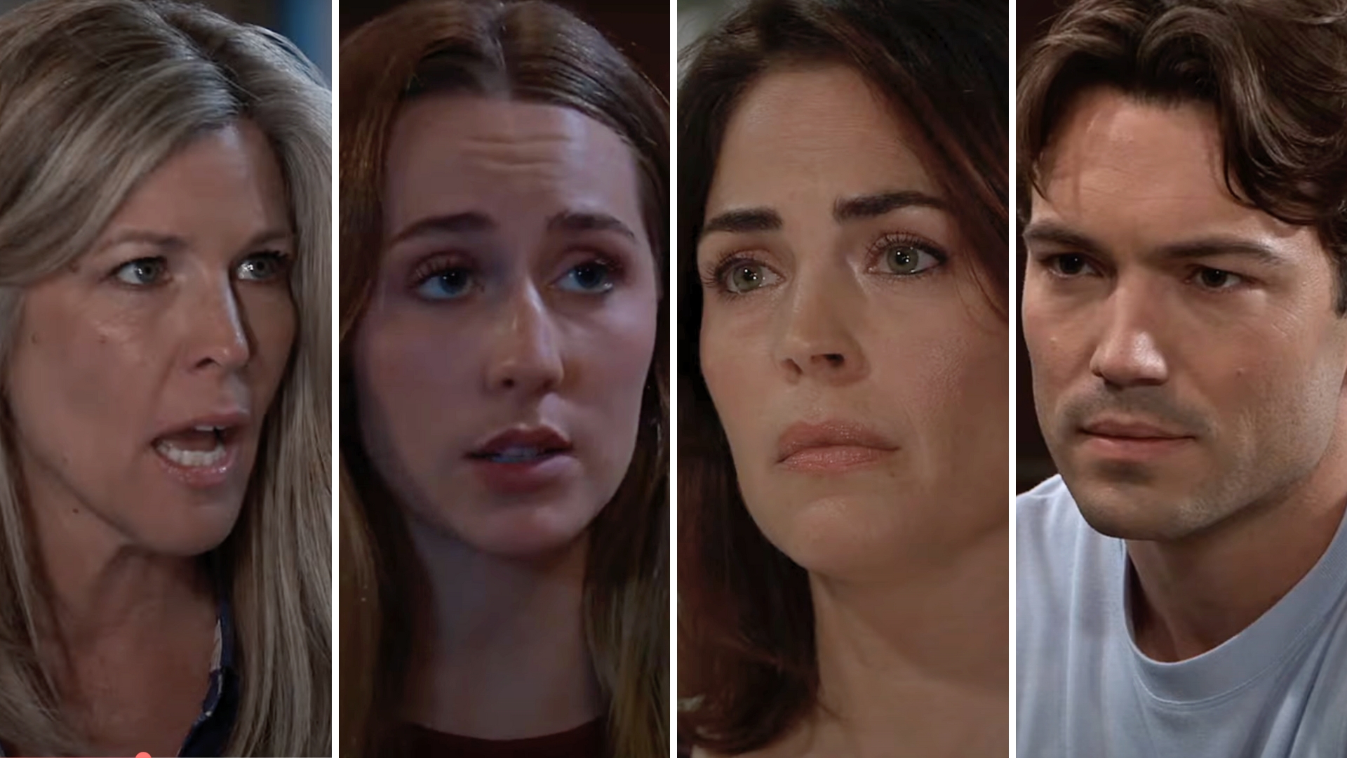 general hospital spoilers shots of carly, joss, britt, michael.