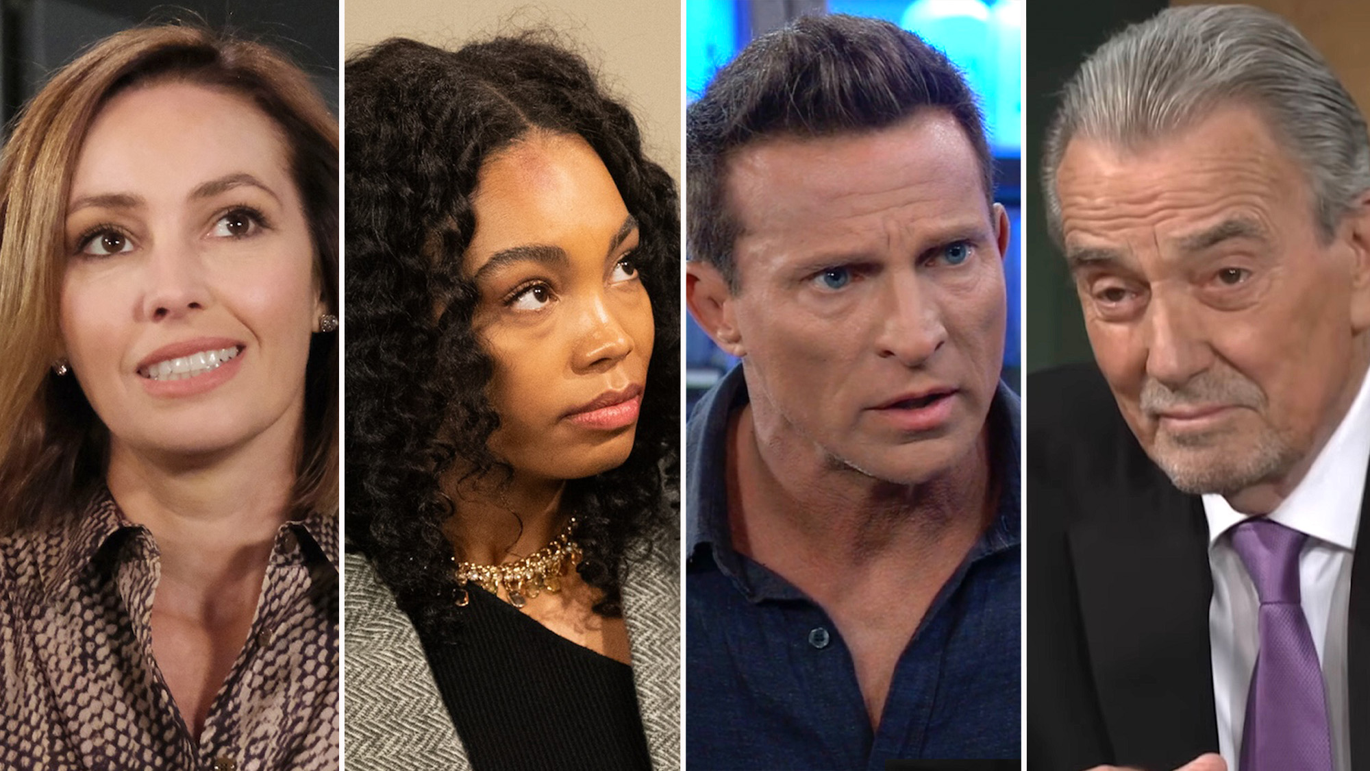 Emily O'Brien RhonniRose Mantilla Steve Burton Eric Braeden