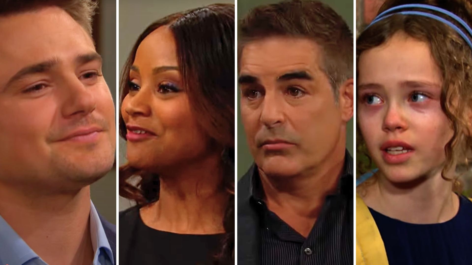 days of our lives shots of johnny, chanel, rafe, rachel.