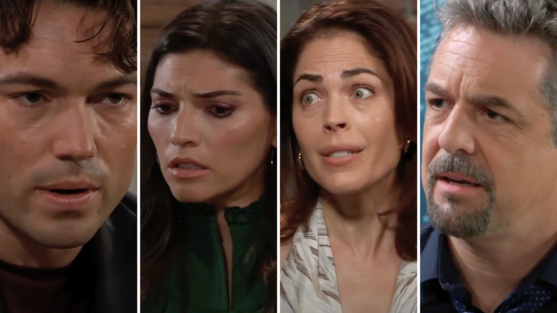 general hospital shots of michael, brook lynn, britt and jack.