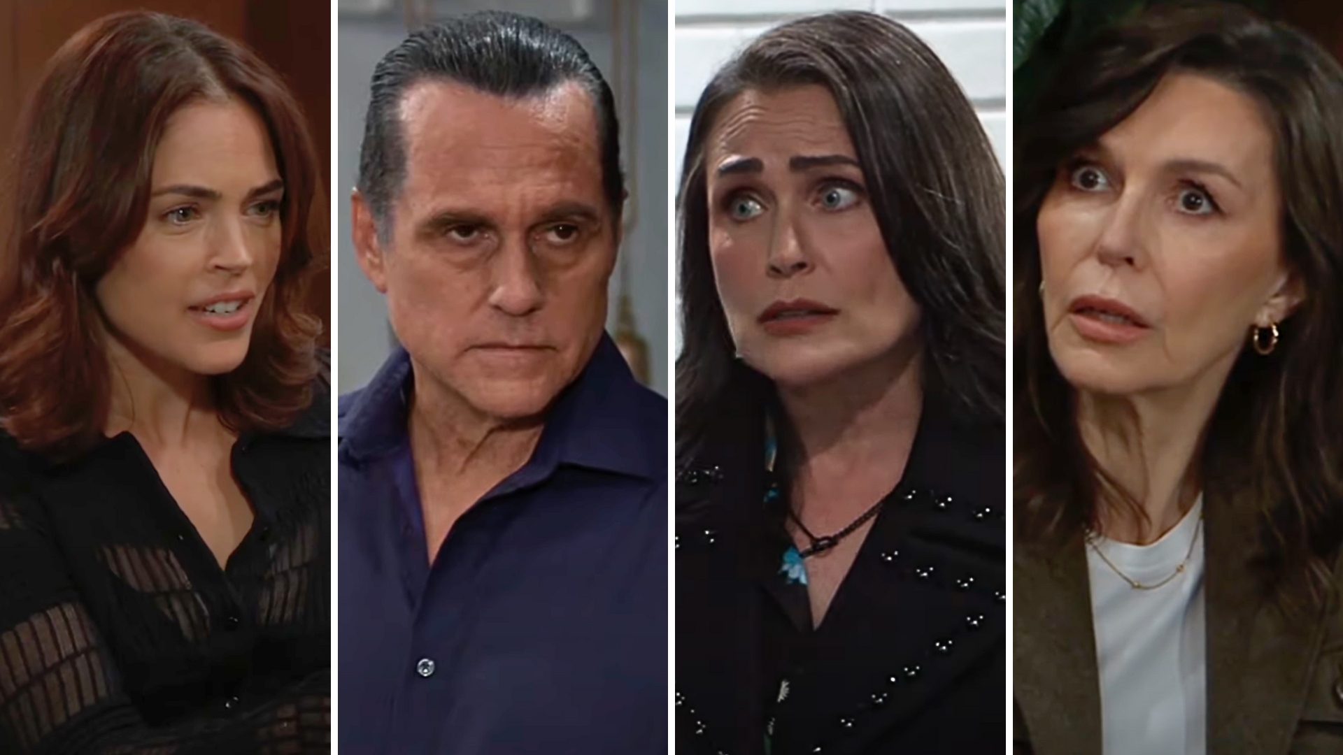 britt, sonny, lois and anna on general hospital.