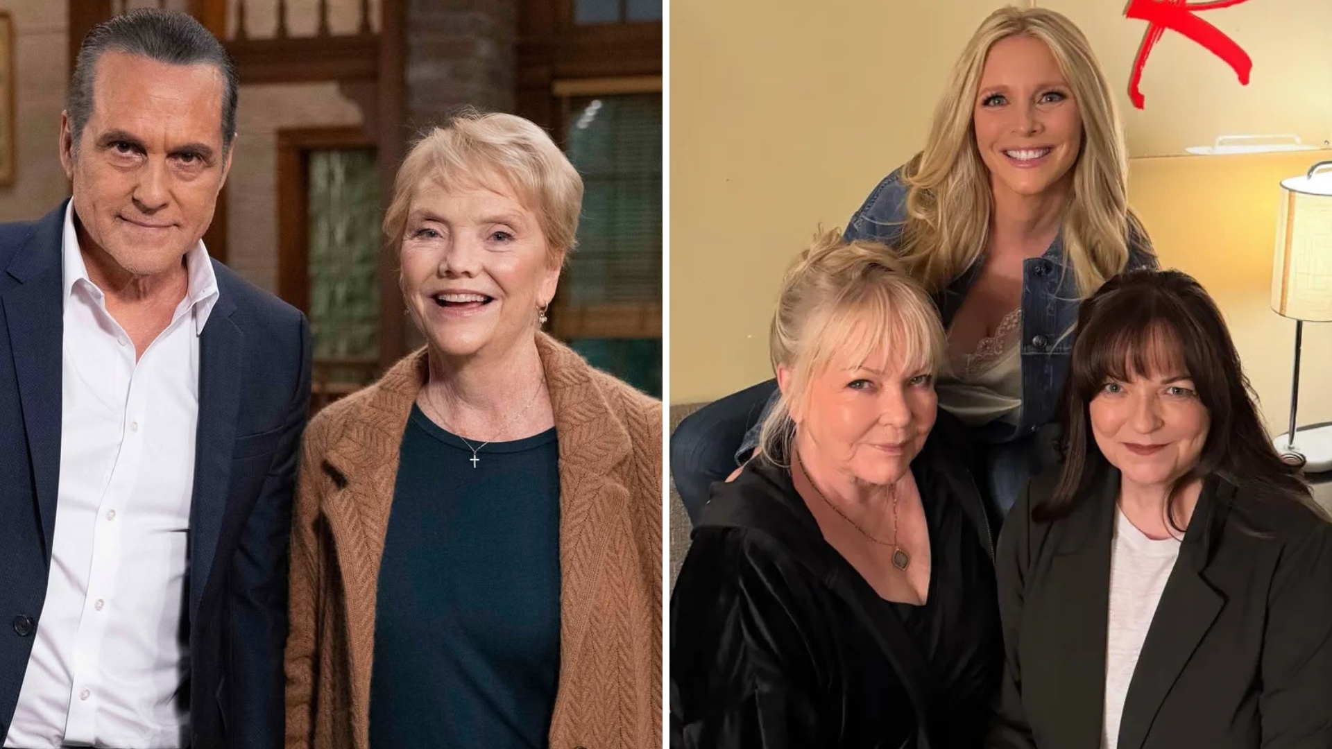 soaps maurice benard with erika slezak, and lauralee bell with patty weaver, tricia cast.