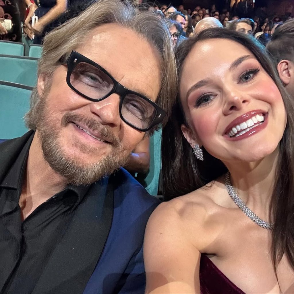 stephen nichols and abigail klein pose at the daytime emmys in a selfie.