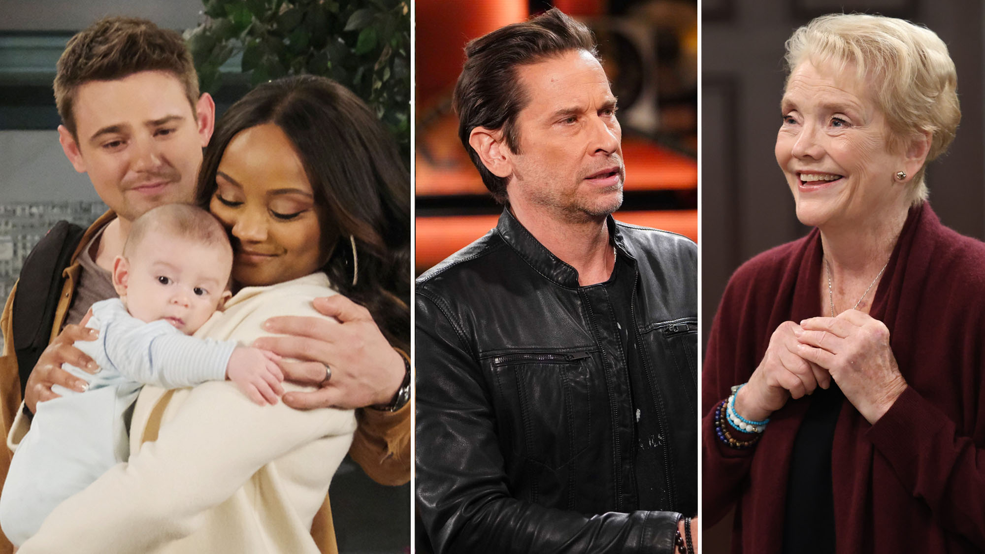 composite of Carson Boatman, Raven Bowens, Roger Howarth and Erika Slezak