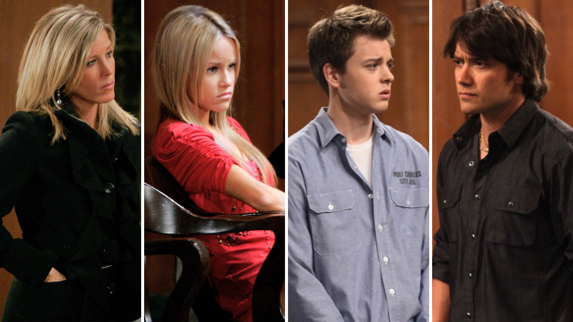 carly, lulu, michael and dante on general hospital.