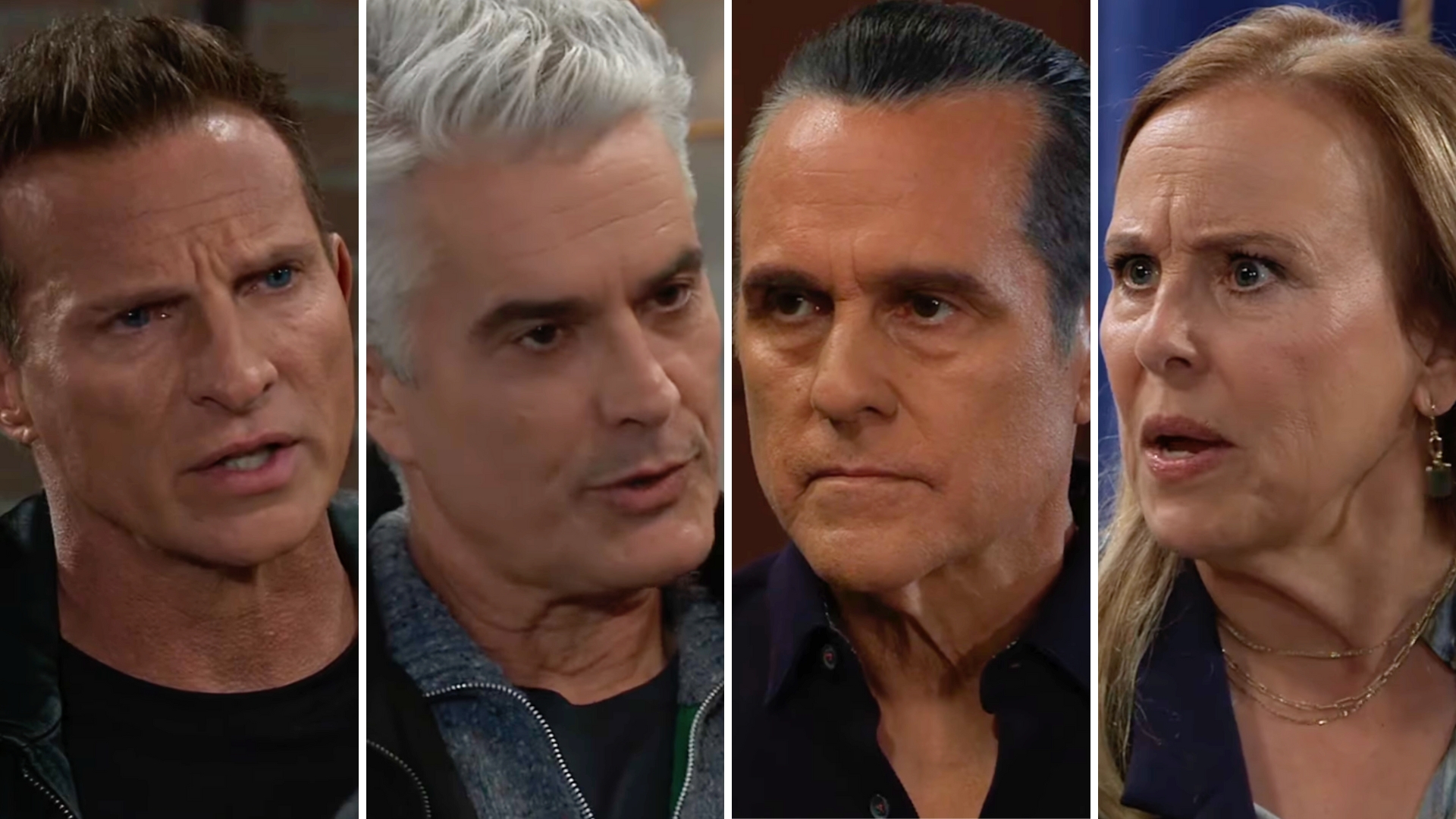 jason, ric, sonny and laura on general hospital.