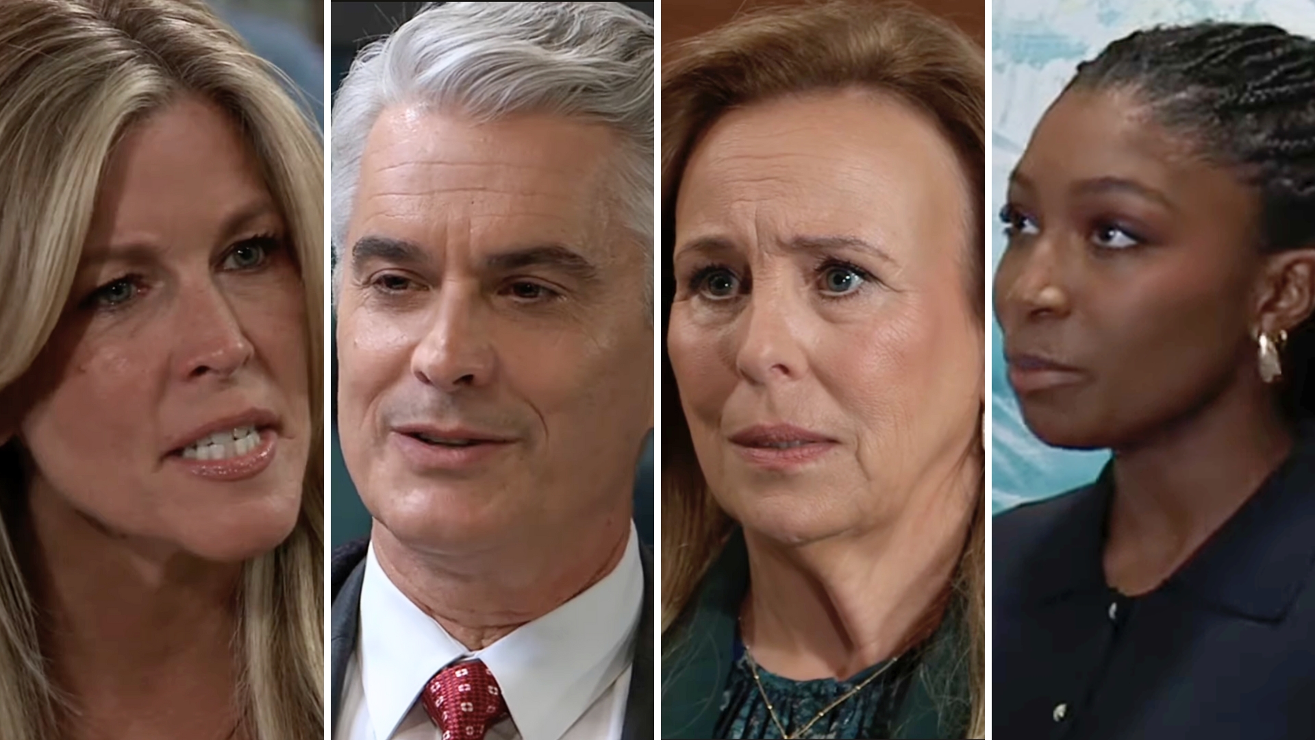 carly, ric, laura, trina on general hospital.