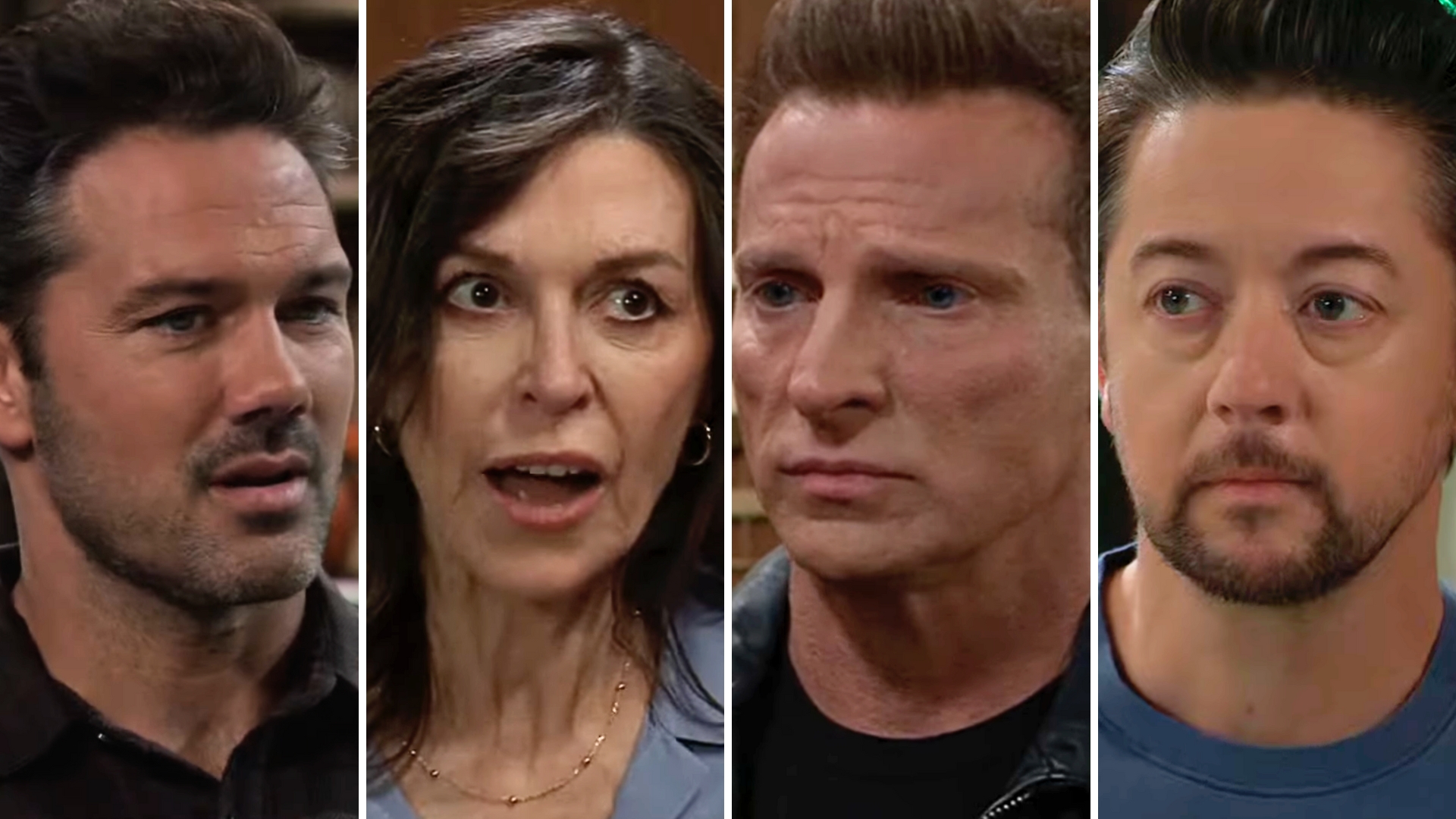 nathan, anna, jason and spinelli on general hospital.
