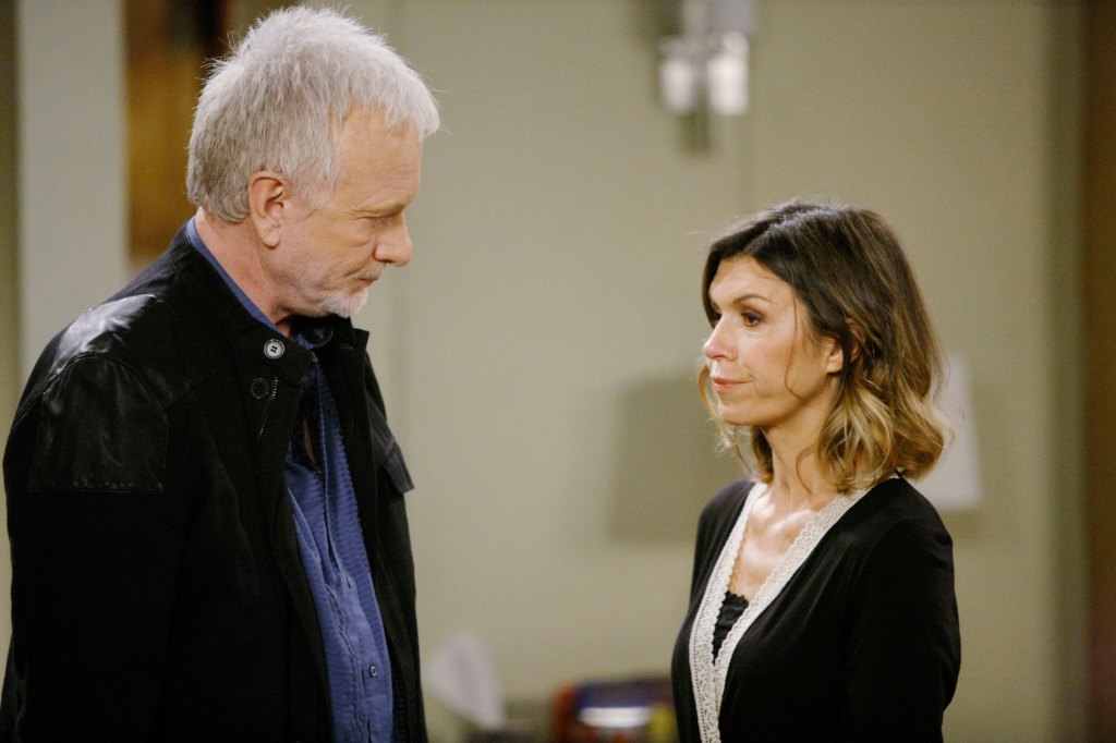 Anthony Geary and Finola Hughes as Luke and Anna on General Hospital in 2012