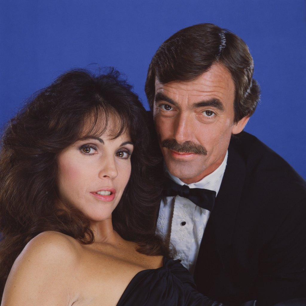 1982 Meg Bennett as Julia Newman and Eric Braeden as Victor Newman on THE YOUNG AND THE RESTLESS.