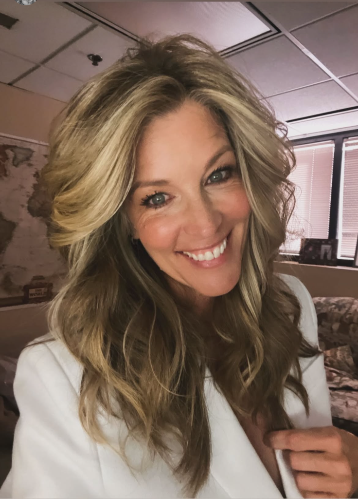 Laura Wright in her dressing room at GH