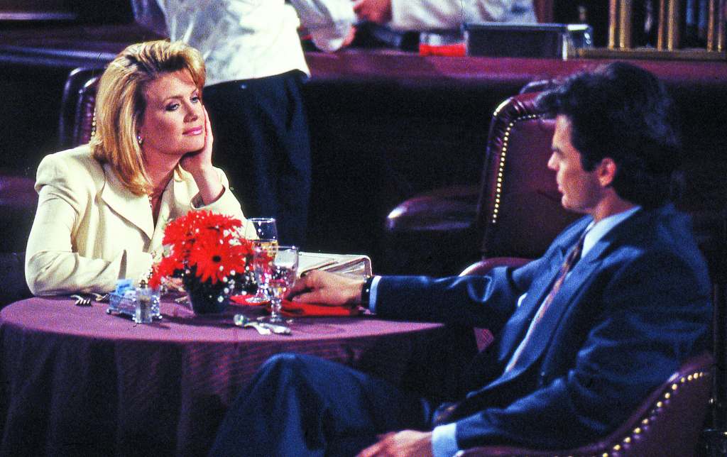 Mary Beth Evans, Wally Kurth as Katherine and Ned on General Hospital