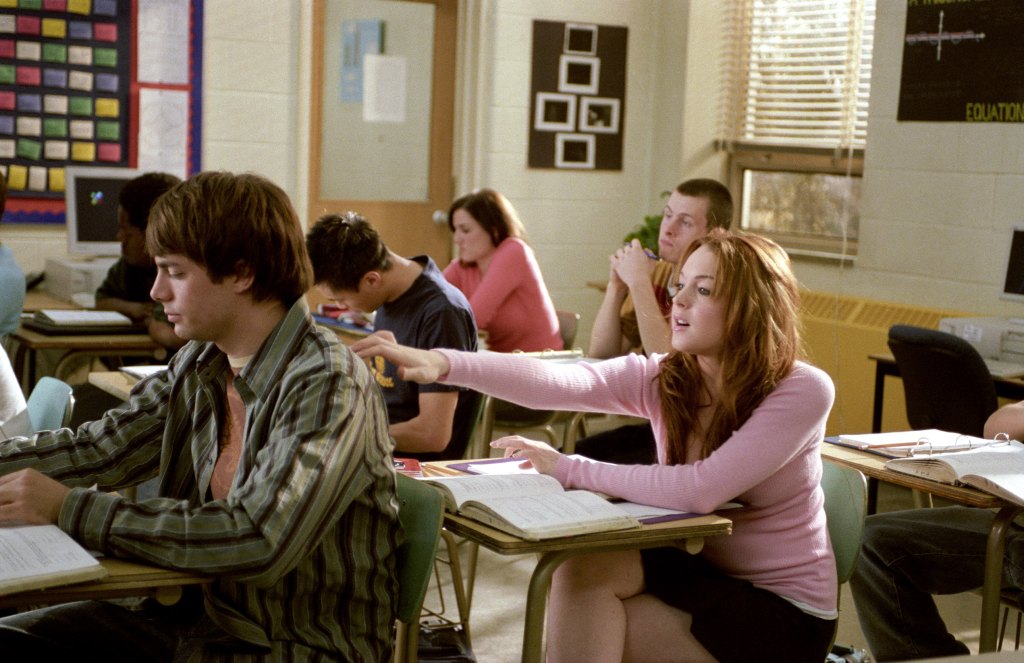 Jonathan Bennett and Lindsay Lohan in Mean Girls
