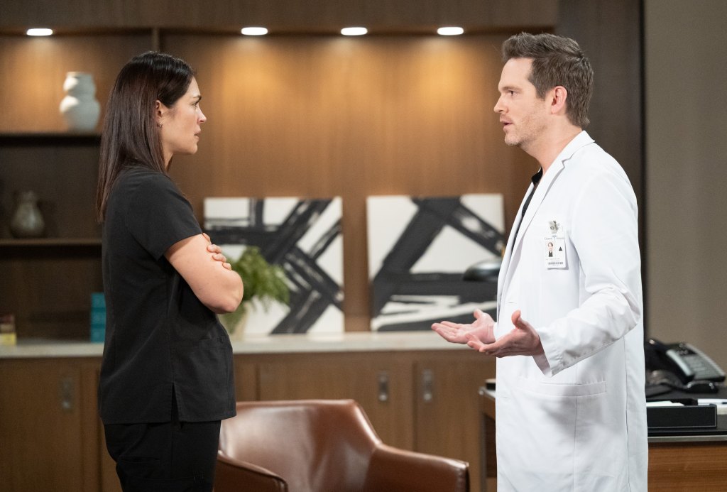 KELLY THIEBAUD, VAN HANSIS AS BRITT AND LUCAS ON GENERAL HOSPITAL