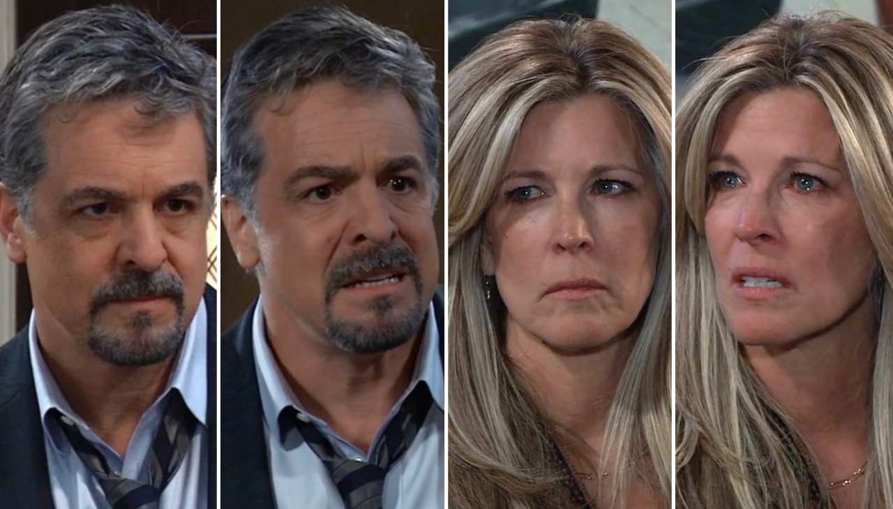 composite of Laura Wright and Chris McKenna on General Hospital