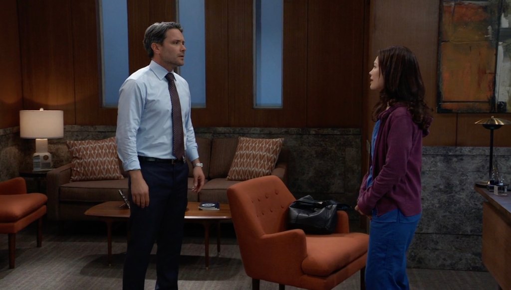 dominic zamprogna, rebecca herbst as dante and liz on general hospital
