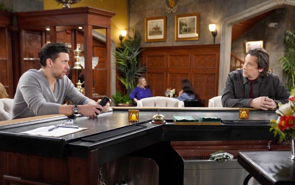 Billy Flynn and Roger Howarth as Cane and Matt on The Young & the Restless