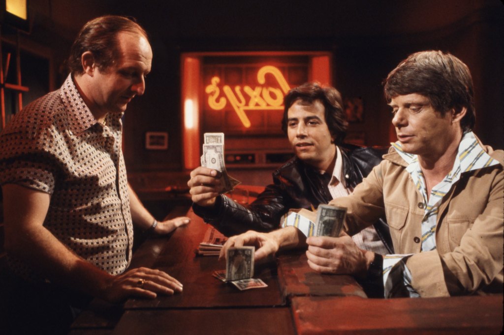 Paul Avery, Vasili Bogazianos, Robert Morse on All My Children, 1981