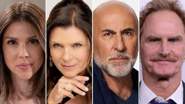 composite of kate mansi, kimberlin brown,carlo rota, jere burns