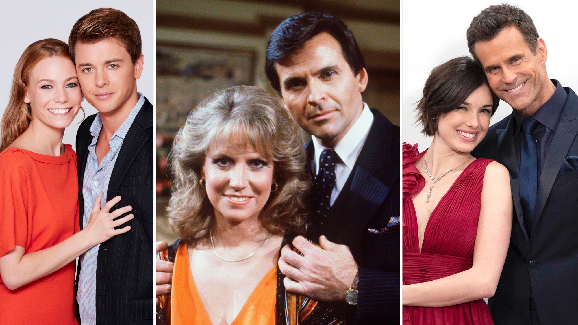 composite of GH's Nelle and Michael, Alan and Monica, Drew and Willow